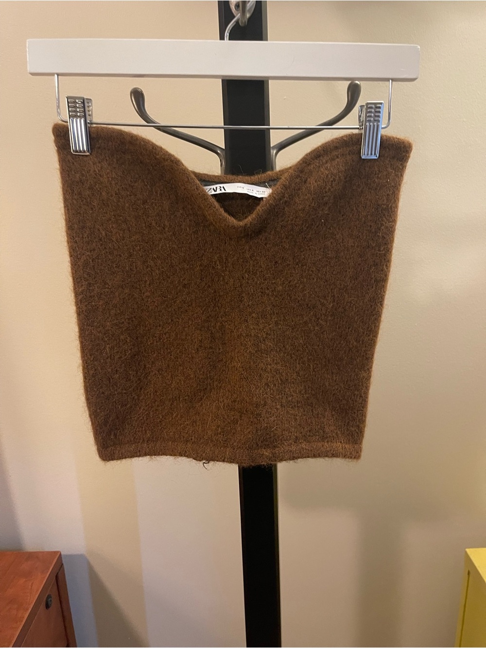 Zara Cozy Brown Fuzzy Sweater